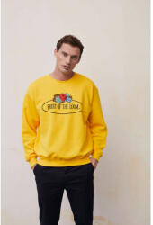 Fruit of the Loom Férfi hosszú ujjú felső Fruit of the Loom Vintage Sweat Set In Large Logo Print 2XL, Heather szürke