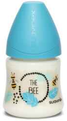 Suavinex - Cumisüveg kerek cumi latex 150 ml - kék méh