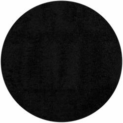 vidaXL fekete hosszú szálú bozontos modern szőnyeg Ø 100 cm 375288