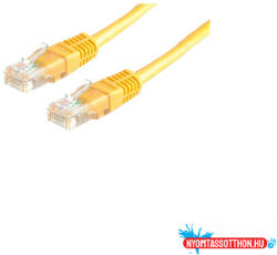 Roline Kábel UTP CAT5e, 0, 5m, Roline sárga (34622) - nyomtassotthon