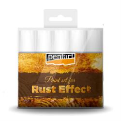 PENTART Rozsda hatású festék szett, 4x20ml festék+20ml 3D por PENTART (29762)