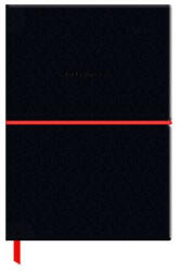 Shkolyaryk Publishing House Naptár, tervező, dátum nélküli, A5, vonalas, műbőr borító, SHKOLYARYK "Genius", fekete (A5-7101)