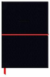 Shkolyaryk Publishing House Naptár, tervezõ, dátum nélküli, A5, vonalas, műbõr borító, SHKOLYARYK "Genius", fekete (SB7101) - tonerprint
