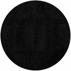 vidaXL fekete hosszú szálú bozontos modern szőnyeg Ø 200 cm 375291