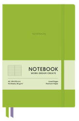 Shkolyaryk Publishing House Jegyzetfüzet, A5, vonalas, 96 lap, keményfedeles, műbőr borító, SHKOLYARYK "Genius", zöld (A5-7128L)
