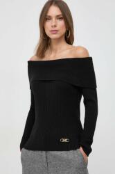 Michael Kors gyapjú pulóver női, fekete - fekete L
