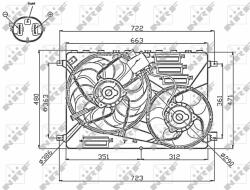 NRF ventilátor, motorhűtés NRF 47756 (47756)