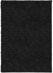 vidaXL fekete hosszú szálú bozontos modern szőnyeg 160 x 230 cm 375281