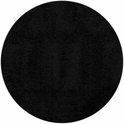 vidaXL fekete hosszú szálú bozontos modern szőnyeg Ø 240 cm 375292