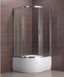 GOBE Cabina de dus 80 x 80 cm, semirotunda, cu sticla de 5 mm, pear, S115, GOBE (20440305)