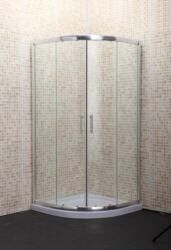 GOBE Cabina de dus 90 x 90 cm, semirotunda, cu sticla de 5 mm, S131, GOBE Standard (20440300)