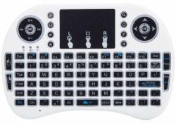 Techstar Tastatura wireless techstar® i8, alb, air mouse touchpad 2.4ghz pentru android tv si mini pc (SKU1496)