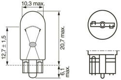 Bosch 1 987 302 819 Izzó, küszöb W5W