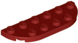 LEGO® Alkatrészek (Pick a Brick) Sötét piros 2x6 Lapos Íves Elem 6175589