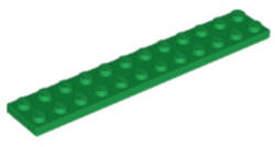 LEGO® Alkatrészek (Pick a Brick) Zöld 2x12 lap 6218146