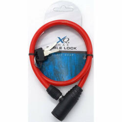  kerékpárzár kábel 0, 4x65cm xqmax - piros (com5902431057514)