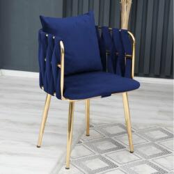 Branson IVY Étkező szék | Kék - Arany (118BRN1159)