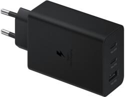 Samsung Trio 65W Töltő adapter 2*USB-C + USB-A fekete (EP-T6530NBE) (129928) (129928)