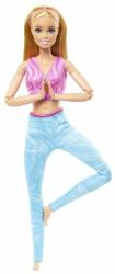 Mattel Barbie: Păpușă yoga - blondă (HRH27)