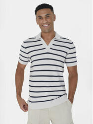 Brave Soul Tricou polo MK-162CANNES Alb Straight Fit