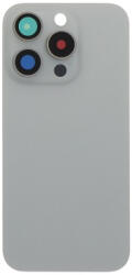 Apple iPhone 15 Pro akkufedél (hátlap) kamera lencsével és vezeték nélküli töltéssel, fehér (utángyártott)