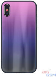 Üveghátlap Samsung S10 Aurora Üveghátlap - Rózsaszín - biggsm