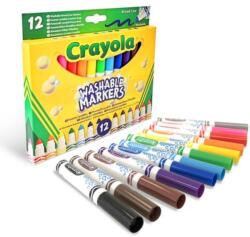 Crayola Crayola: Lemosható, tompahegyű filctoll készlet - 12 db-os (58-8340) (188046)