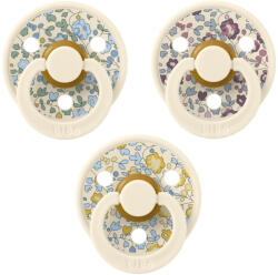 BIBS X Liberty Colour Try-it 3 db-os cumi szett - Krémfehér (0-6 hónap) - babylion