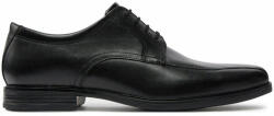 Clarks Pantofi Clarks Howard Over 26174925 Black Leather Bărbați