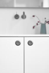 Furnipart Fogantyú DISC gomb, fém csiszolt antracit (550120035-91)