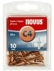 Novus popszegecsek réz C4 10 mm 4.5-6.0 20 db