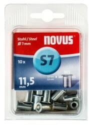  Novus popszegecs-anya M5 S7 x 11.5 acél 1.0-2.0 10DB