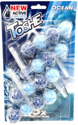 Toshe Ocean Fresh illatú WC-frissítő és WC-illatosító golyók - 4x55 g