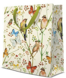Paw Birds and Butterflies papír ajándéktáska medium 20x25x10cm