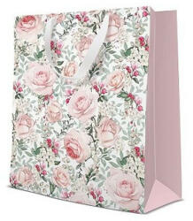Paw Gorgeous roses papír ajándéktáska large 26, 5x33, 5x13cm