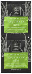  Apivita Express Beauty hidratáló, frissítő arcmaszk, aloe verával (2x8 ml)