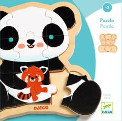 DJECO Puzzle lemn Ursuletul Panda, Djeco (DJ01821) - all4me Puzzle