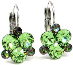 Díszes Xena DÍSZES XENA kapcsos fülbevaló - 12 mm (peridot) (2024021903)