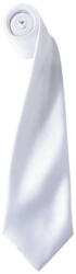 Premier szatén 144 cm-es férfi nyakkendő PR750, White