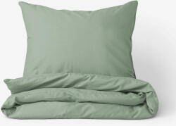 Goldea lenjerie de pat din 100% bumbac - verde salvie 140 x 200 și 50 x 70 cm
