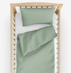 Goldea lenjerie pătuț din 100% bumbac - verde salvie 100 x 135 și 40 x 60 cm Lenjerie de pat