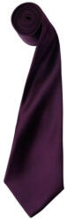 Premier szatén 144 cm-es férfi nyakkendő PR750, Aubergine