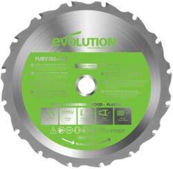 Evolution Disc circular multi-material FURY185-TCT Evolution 185x20x1.7 mm 16T - FURYBLADE185MULTI (FURYBLADE185MULTI) Disc de taiere