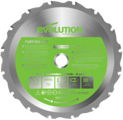 Evolution Disc circular multi-material FURY185-TCT Evolution 185x20x1.7 mm 16T -