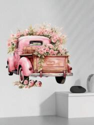 Mama Look Falmatrica nappaliba - Vintage stílusú autó virágokkal