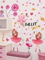 Vanco-Up Falmatrica gyerekszobába - Rózsaszín balerinák