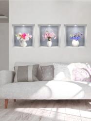 Vanco-Up Falmatrica nappaliba - Színes virágok vázában 3 részes