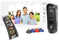ORNO Videointerfon pentru o familie ARCUS ORNO OR-VID-JS-1053 W, color, monitor ultra-plat LCD 7 , control automat al portilor, 9 sonerii, infrarosu, deschidere cu ajutorul etichetelor de proximitate, alb 