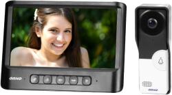 ORNO Videointerfon pentru o familie IMAGO ORNO OR-VID-MC-1059 B, color, monitor ultra-plat LCD 7 , control automat al portilor, 16 sonerii, infrarosu, negru alb (C36OR-VID-MC-1059/B)