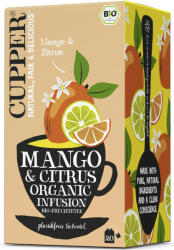 Cupper bio mangó és citrus tea 36 g - nutriworld